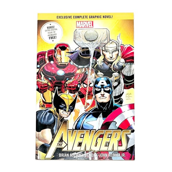 Avengers 1 & 2 TPB Newstand  Bendis Romita Jr Hitch Marvel New Unread *Read* - Picture 4 of 9